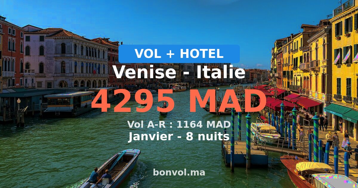 séjour venise pas cher