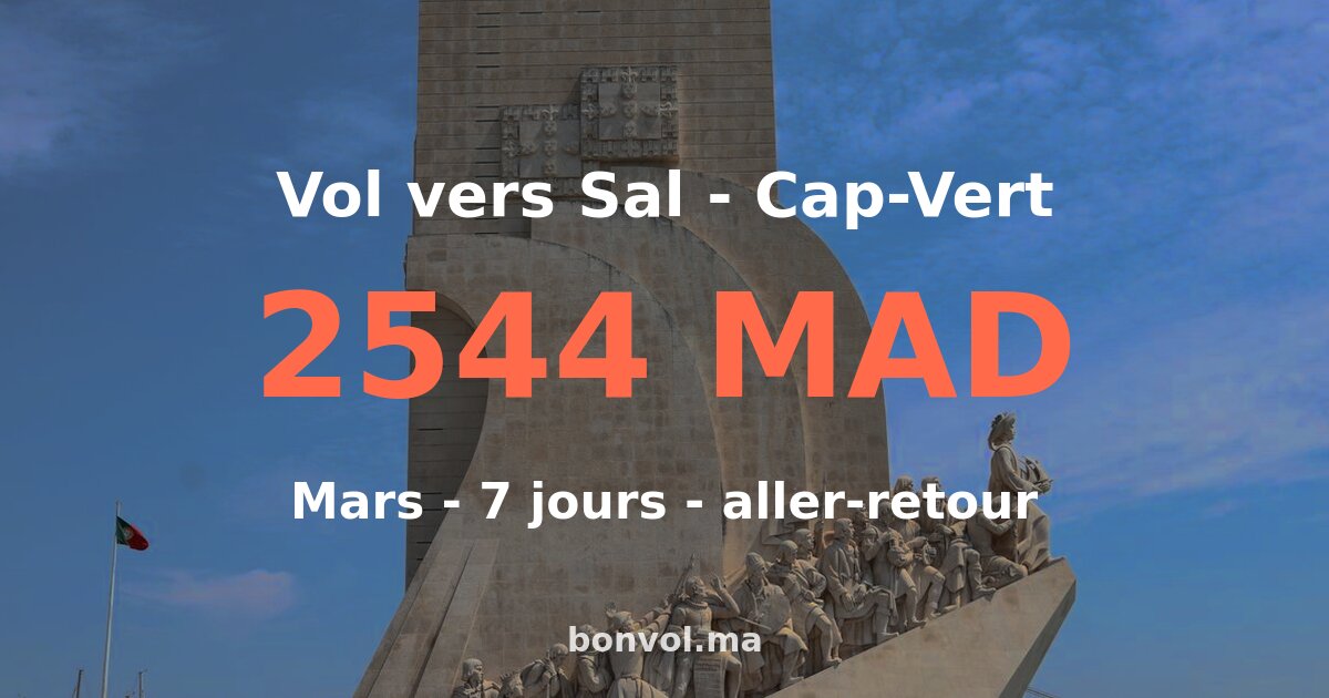 Vol Casablanca Sal pas cher