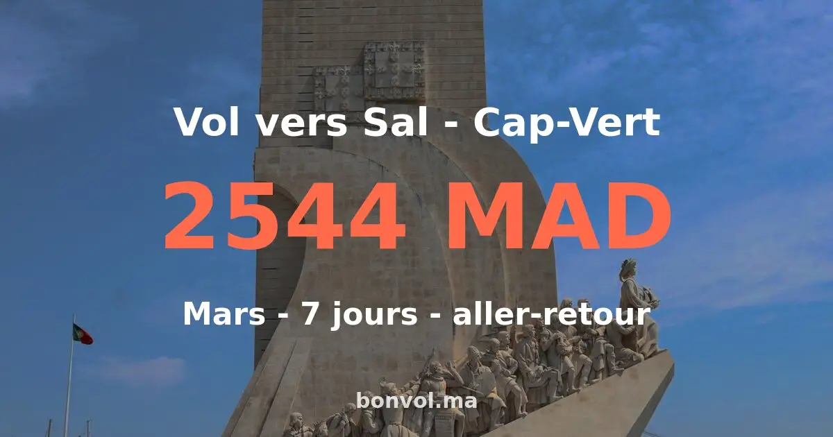 Vol Casablanca Sal pas cher