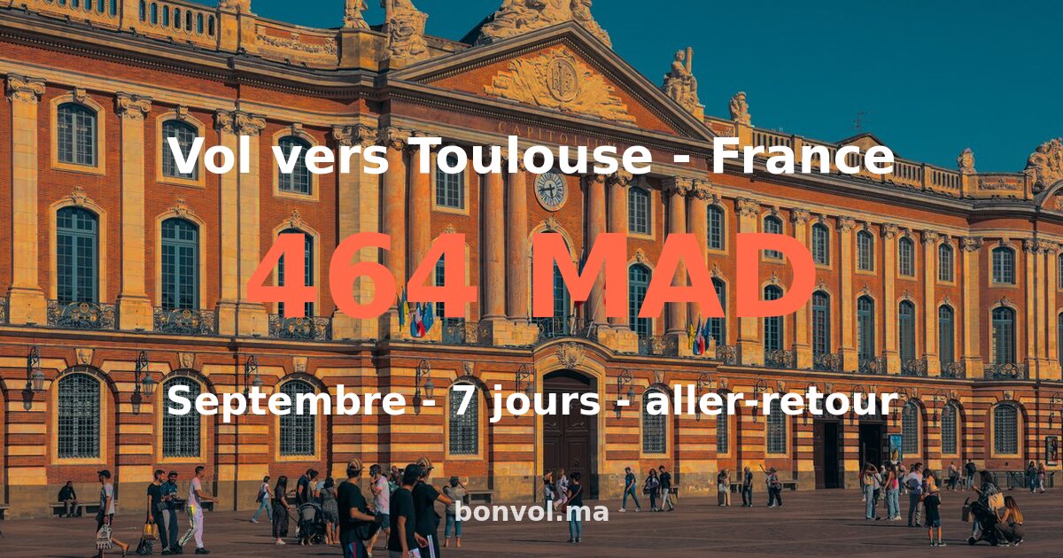 vol oujda toulouse pas cher