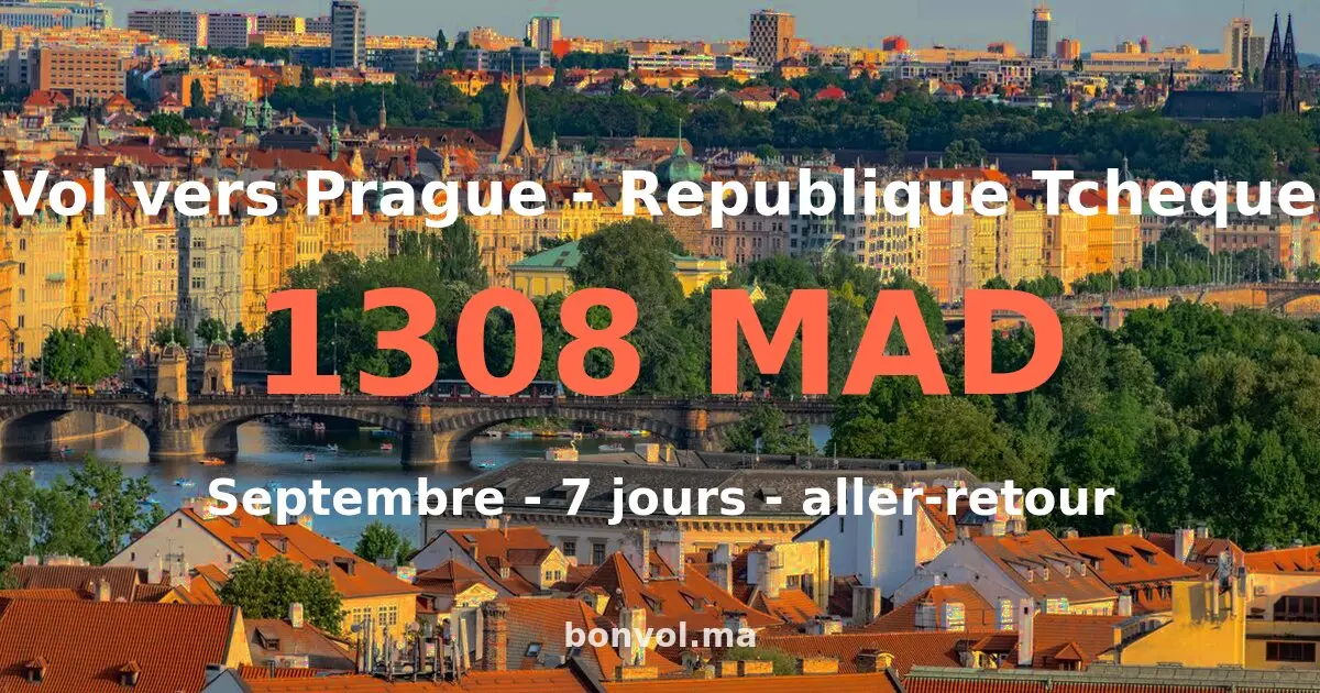 Vol RAK Prague pas cher