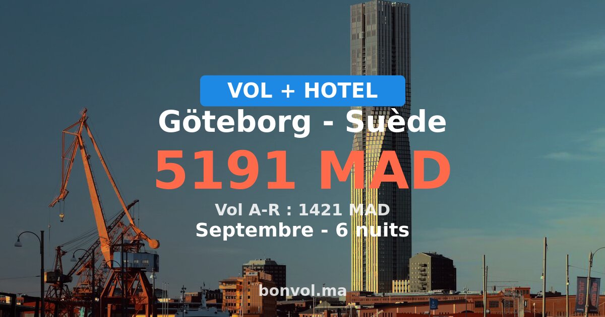 Séjour à Göteborg pas cher