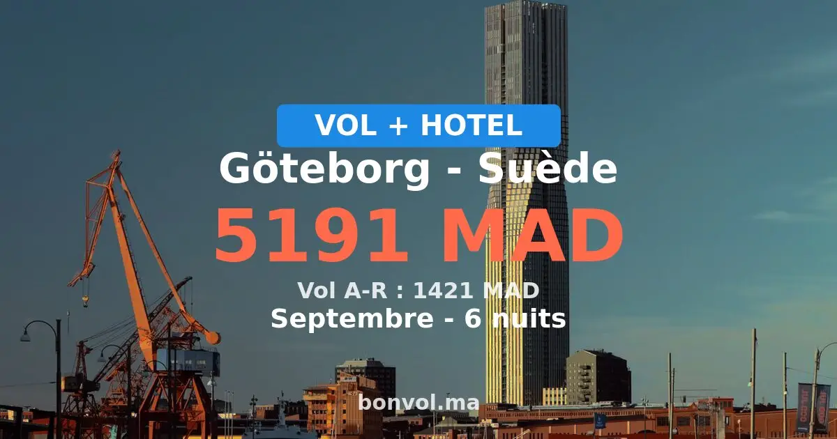 Séjour à Göteborg pas cher
