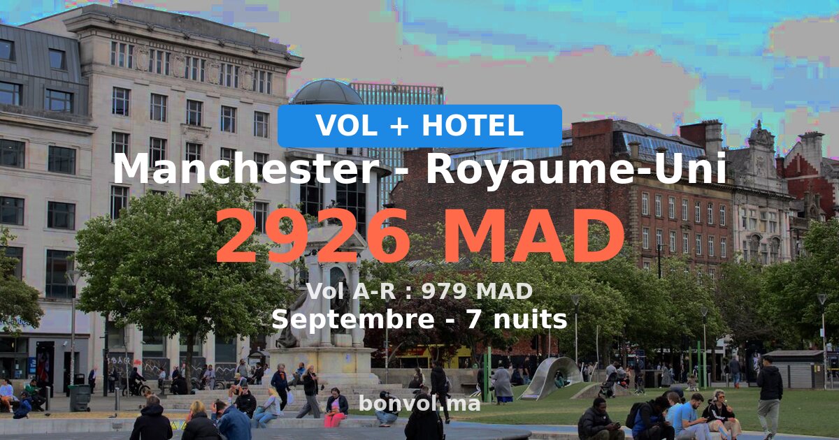 Séjour à Manchester pas cher