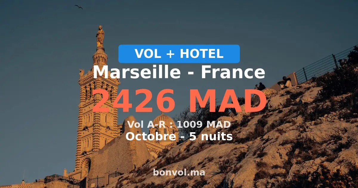 Séjour à Marseille pas cher — 2426 MAD