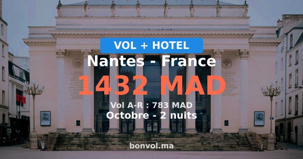 Séjour à Nantes pas cher — 1432 MAD