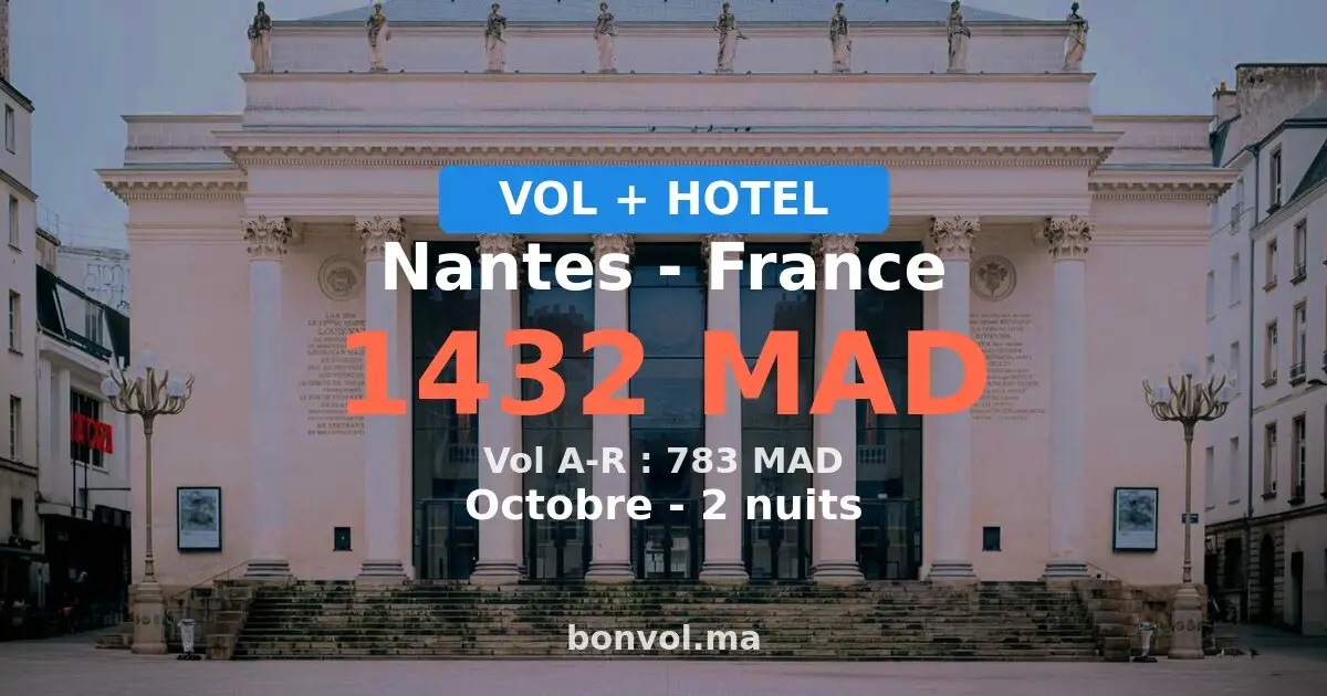 Séjour à Nantes pas cher — 1432 MAD
