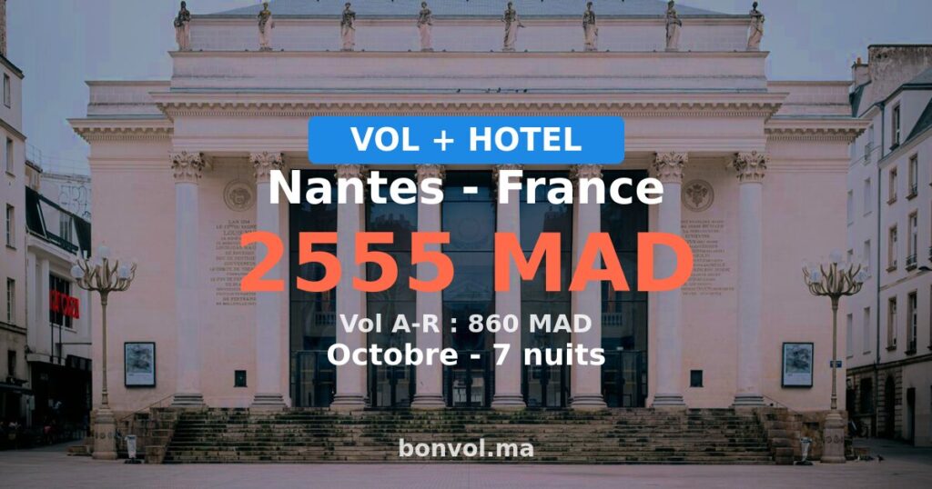 Séjour à Nantes pas cher