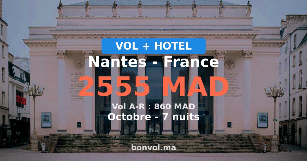 séjour nantes pas cher