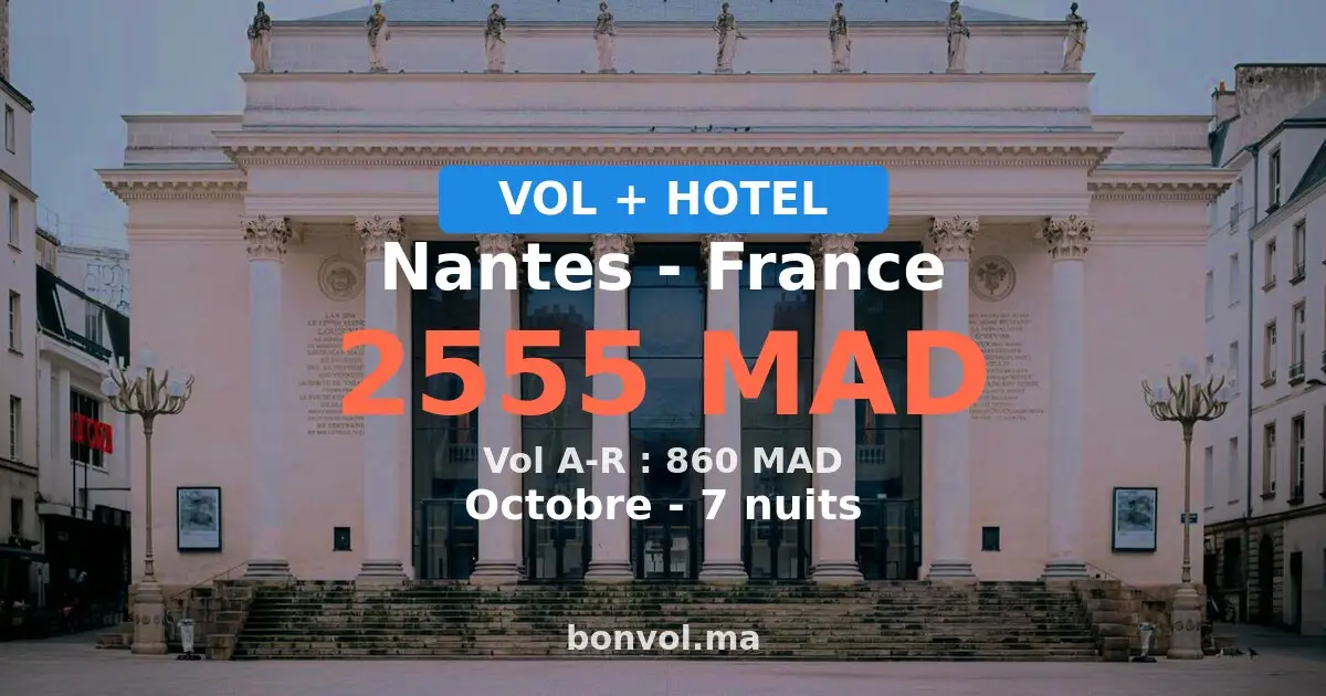 Séjour à Nantes pas cher