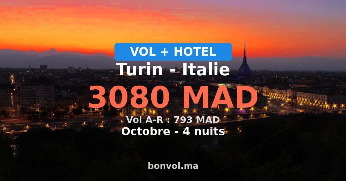 Séjour à Turin pas cher