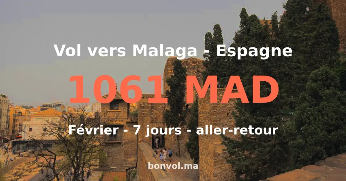 Vol Casablanca Malaga pas cher