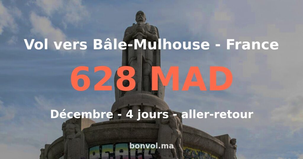 Vol Marrakech Bâle-Mulhouse pas cher