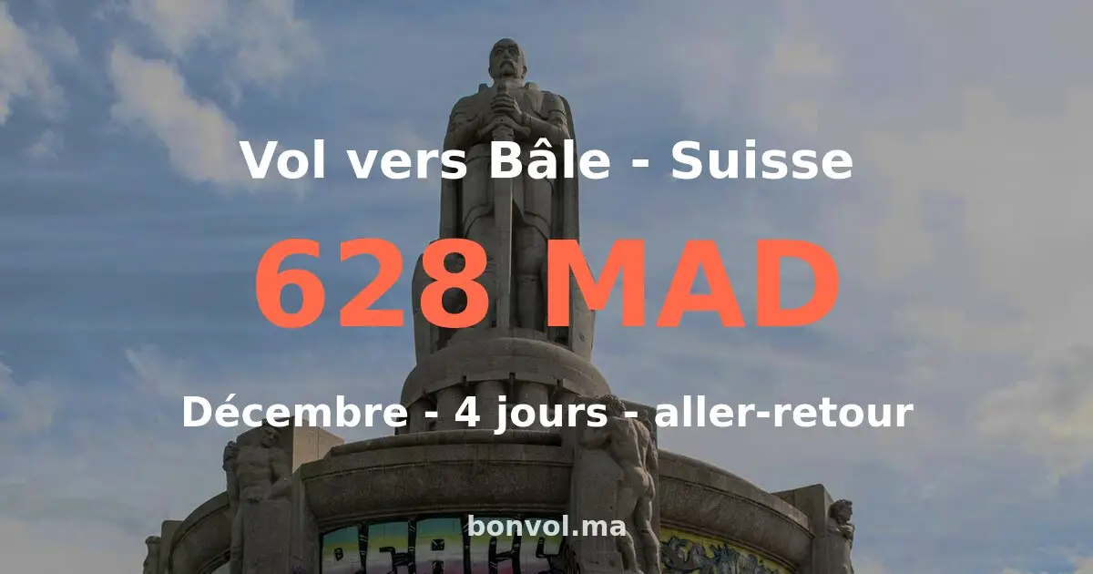 Vol Marrakech Bâle pas cher