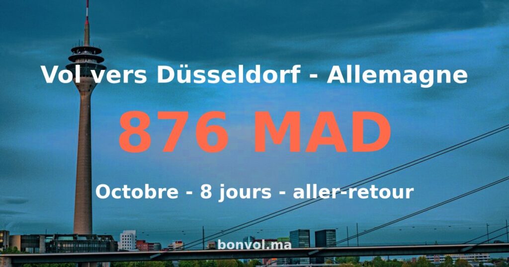 Vol Tanger Düsseldorf pas cher