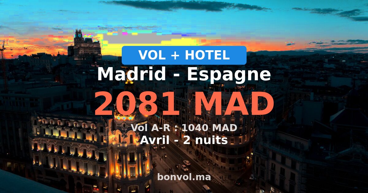Séjour à Madrid pas cher