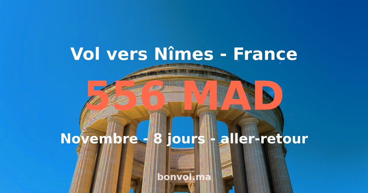 Vol Fes Nîmes pas cher